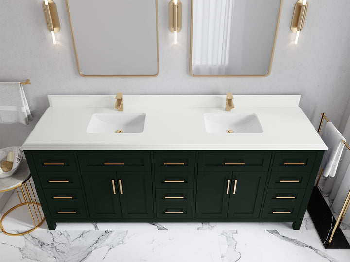 Cambridge 84 in. W x 22 in. D Double Sink Bathroom Vanity - photo 36