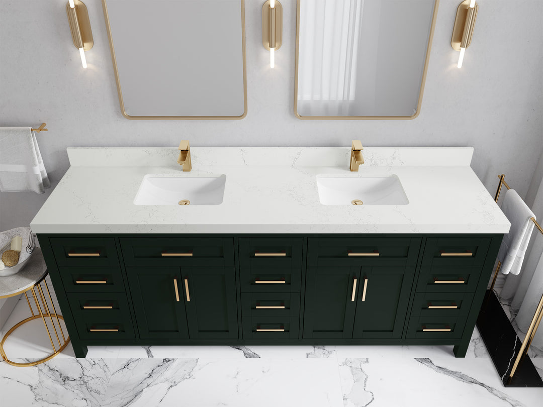 Cambridge 84 in. W x 22 in. D Double Sink Bathroom Vanity