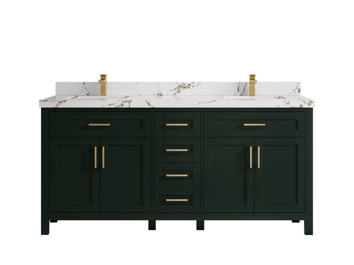 Cambridge 72 in. W x 22 in. D Double Sink Bathroom Vanity - photo 44