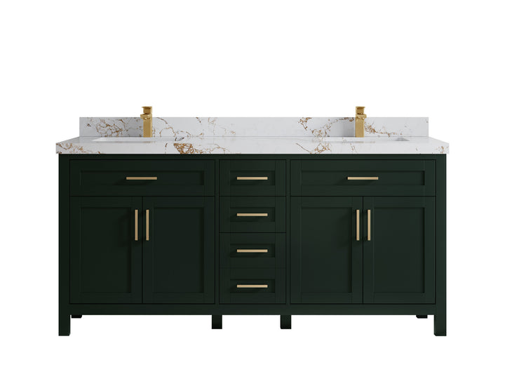 Cambridge 72 in. W x 22 in. D Double Sink Bathroom Vanity - photo 46
