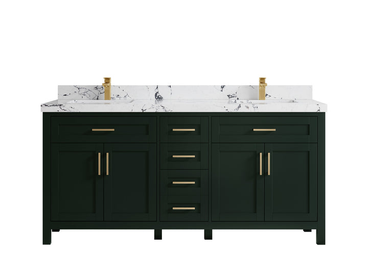 Cambridge 72 in. W x 22 in. D Double Sink Bathroom Vanity - photo 48