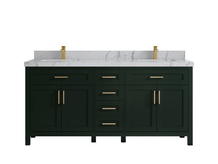 Cambridge 72 in. W x 22 in. D Double Sink Bathroom Vanity - photo 50
