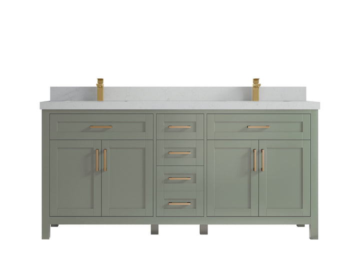 Cambridge 72 in. W x 22 in. D Double Sink Bathroom Vanity - photo 25