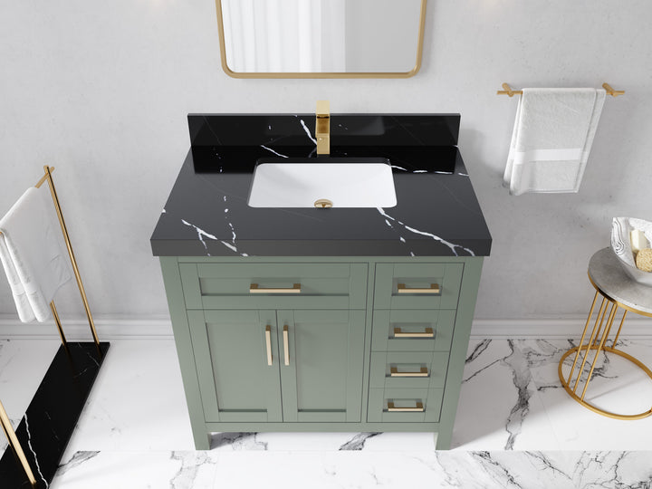 Cambridge 36 in. W x 22 in. D Single Center Sink Bathroom Vanity - photo 14