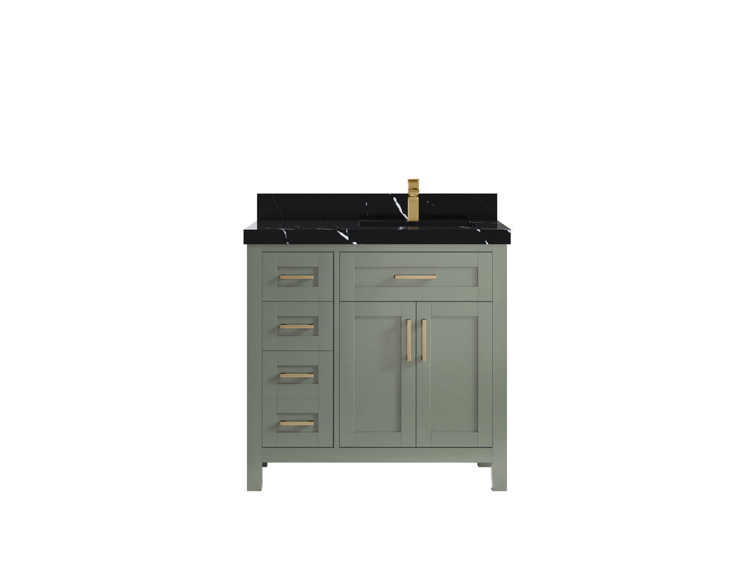 Cambridge 36 in. W x 22 in. D Right Offset Sink Bathroom Vanity