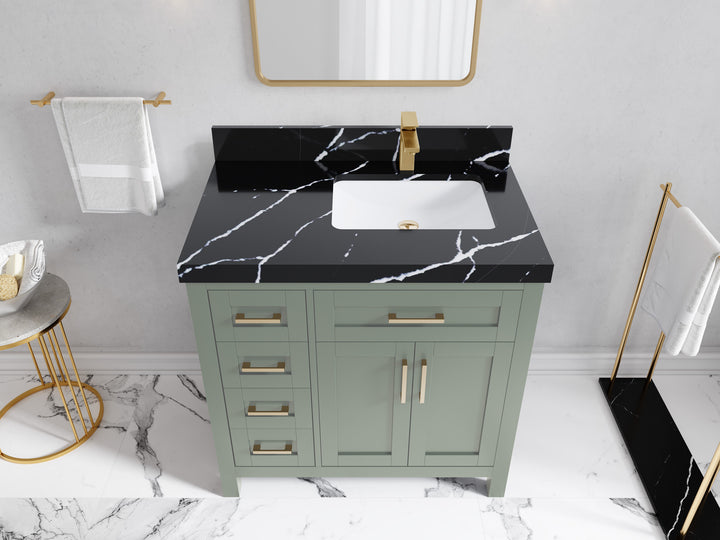 Cambridge 36 in. W x 22 in. D Right Offset Sink Bathroom Vanity - photo 32