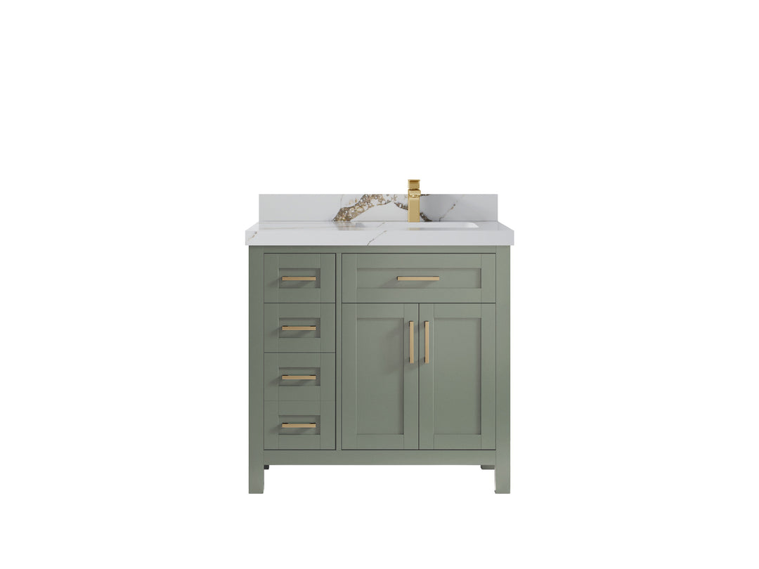 Cambridge 36 in. W x 22 in. D Right Offset Sink Bathroom Vanity