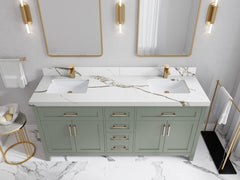 Cambridge 72 in. W x 22 in. D Double Sink Bathroom Vanity - photo 8