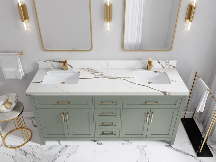 Cambridge 72 in. W x 22 in. D Double Sink Bathroom Vanity - photo 14