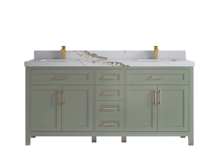 Cambridge 72 in. W x 22 in. D Double Sink Bathroom Vanity - photo 15