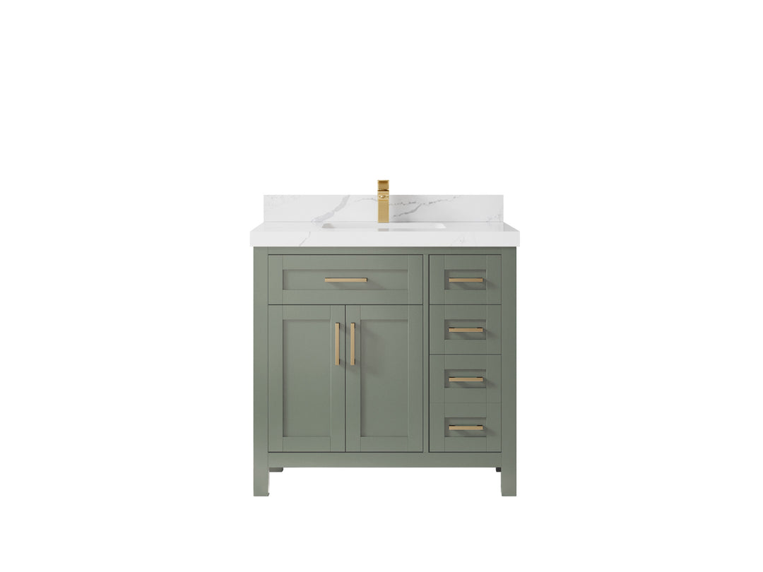 Cambridge 36 in. W x 22 in. D Single Center Sink Bathroom Vanity