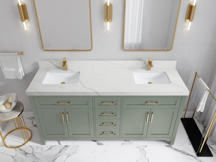 Cambridge 72 in. W x 22 in. D Double Sink Bathroom Vanity - photo 16
