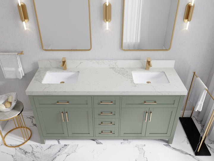 Cambridge 72 in. W x 22 in. D Double Sink Bathroom Vanity - photo 18