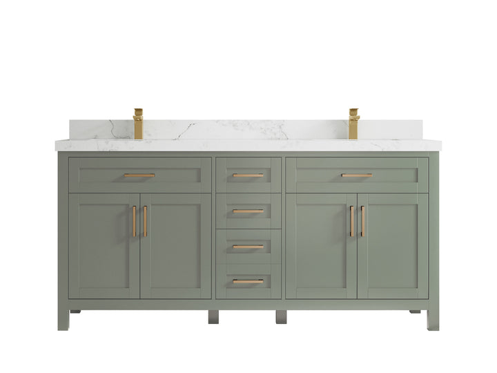 Cambridge 72 in. W x 22 in. D Double Sink Bathroom Vanity - photo 19