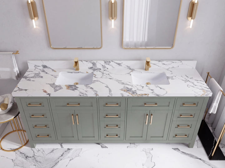 Cambridge 84 in. W x 22 in. D Double Sink Bathroom Vanity - photo 49