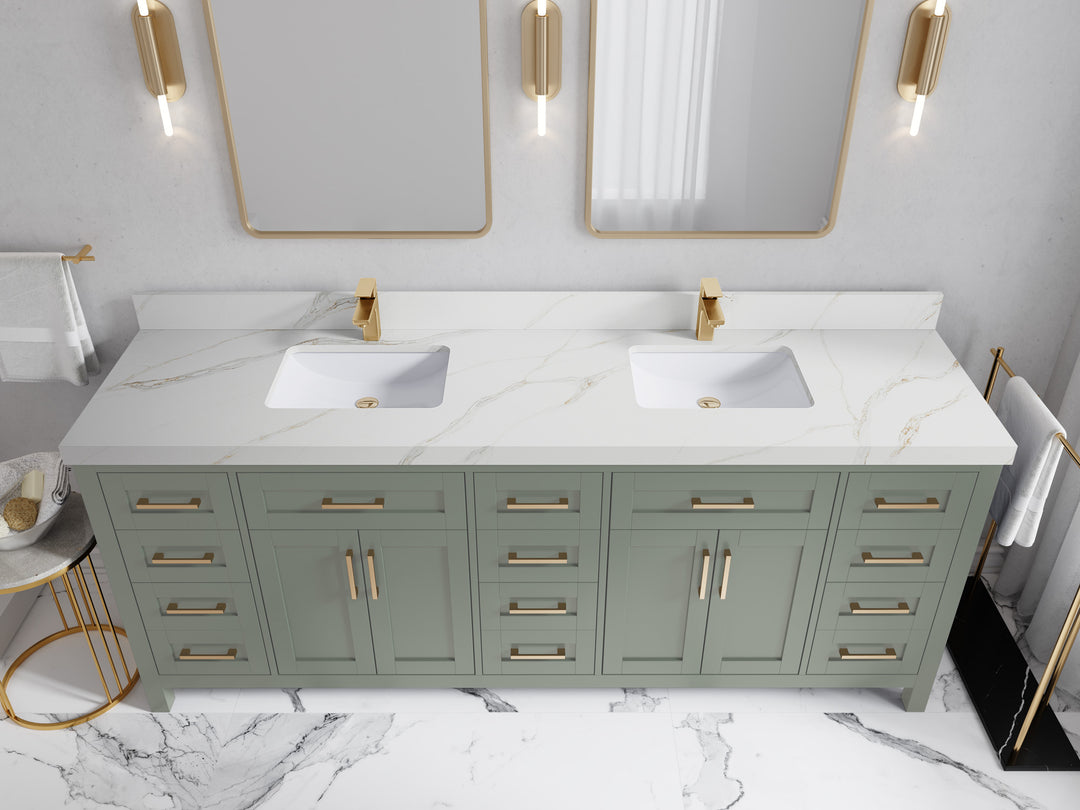 Cambridge 84 in. W x 22 in. D Double Sink Bathroom Vanity