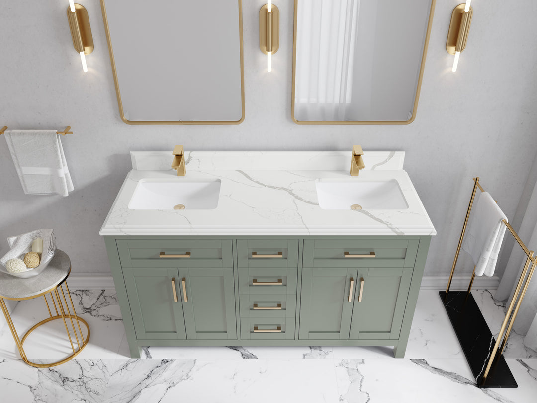 Cambridge 60 in. W x 22 in. D Double Sink Bathroom Vanity
