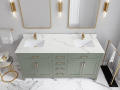 Cambridge 72 in. W x 22 in. D Double Sink Bathroom Vanity - photo 20