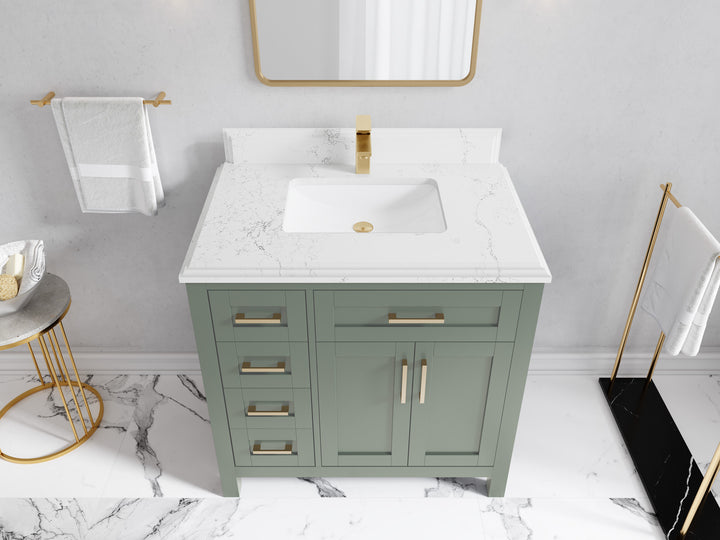 Cambridge 36 in. W x 22 in. D Single Center Sink Bathroom vanity - photo 36