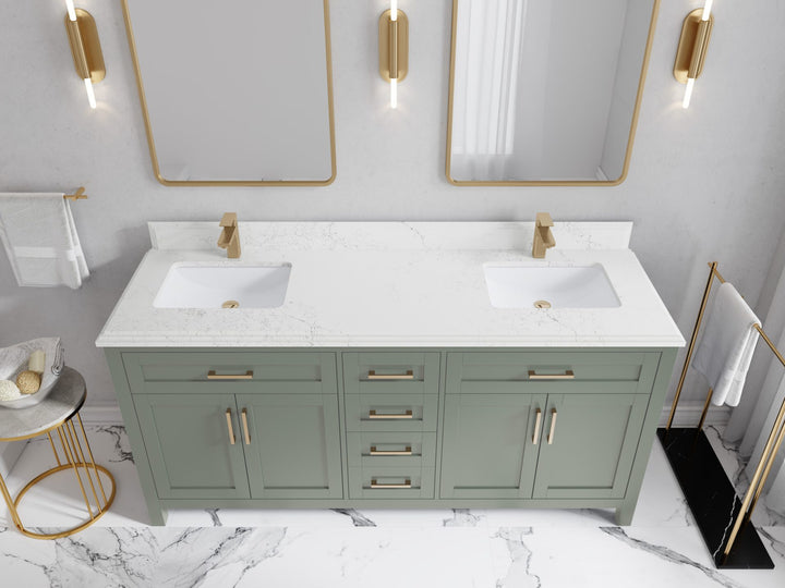 Cambridge 72 in. W x 22 in. D Double Sink Bathroom Vanity - photo 28