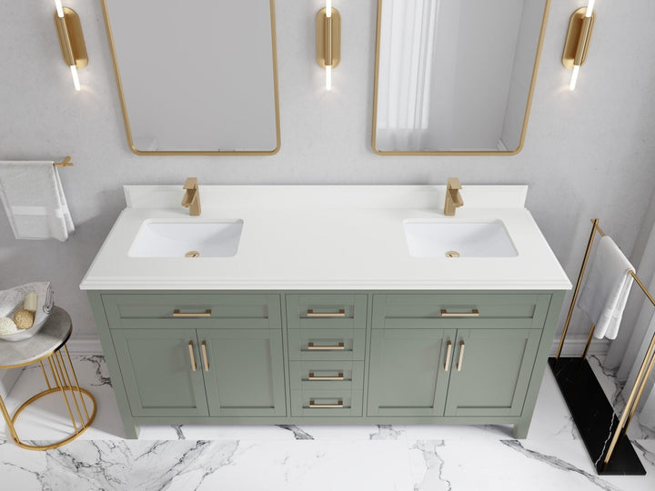 Cambridge 72 in. W x 22 in. D Double Sink Bathroom Vanity - photo 30