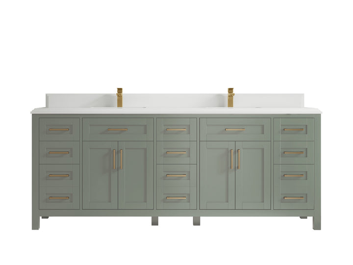 Cambridge 84 in. W x 22 in. D Double Sink Bathroom Vanity - photo 35