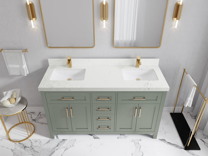 Cambridge 60 in. W x 22 in. D Double Sink Bathroom Vanity - photo 34