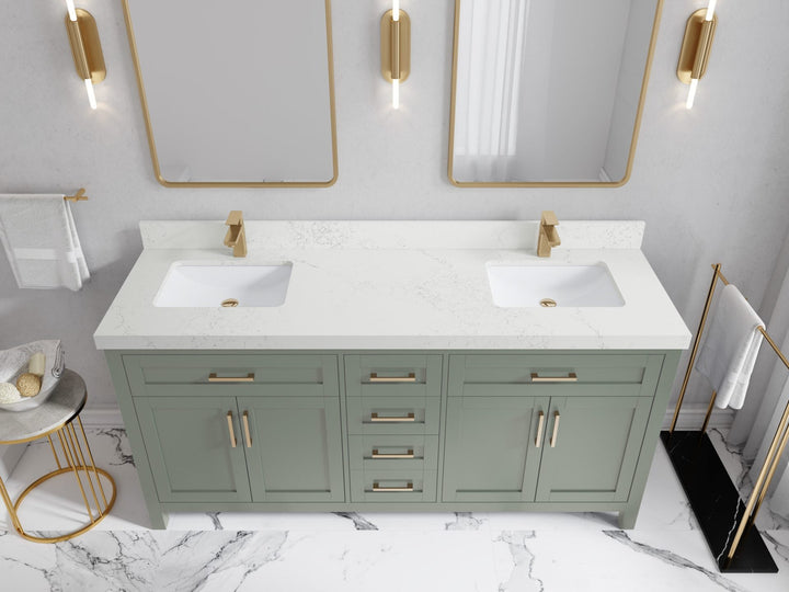 Cambridge 72 in. W x 22 in. D Double Sink Bathroom Vanity - photo 32