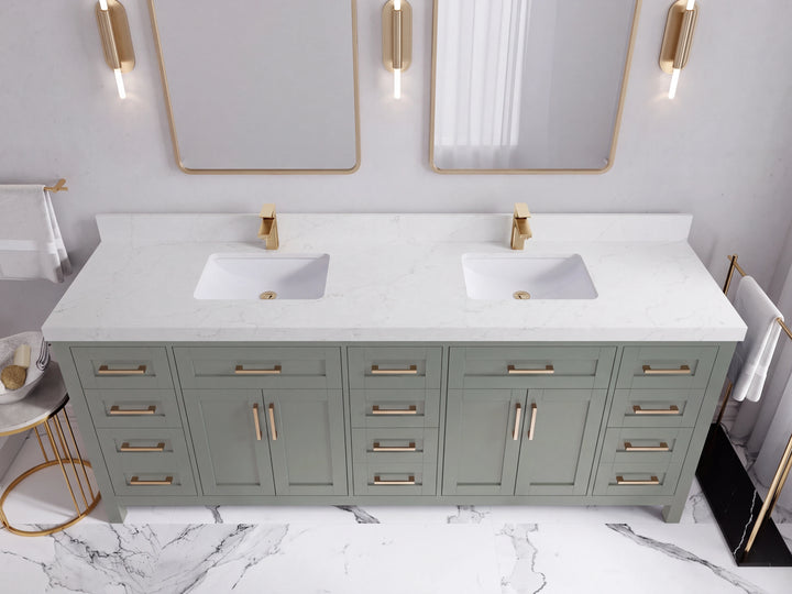 Cambridge 84 in. W x 22 in. D Double Sink Bathroom Vanity - photo 47