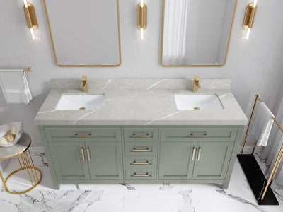 Cambridge 72 in. W x 22 in. D Double Sink Bathroom Vanity