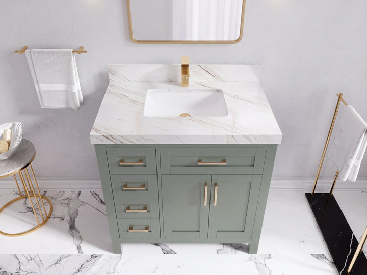 Cambridge 36 in. W x 22 in. D Single Center Sink Bathroom vanity - photo 46