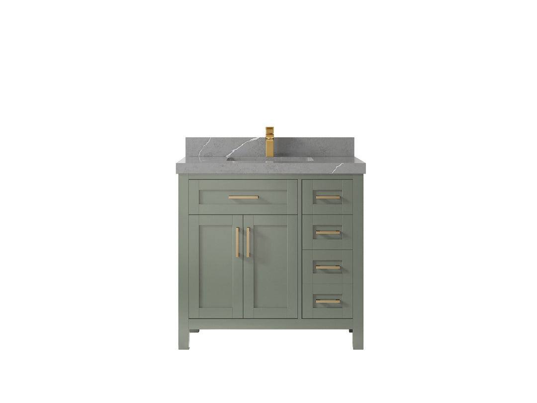 Cambridge 36 in. W x 22 in. D Single Center Sink Bathroom Vanity