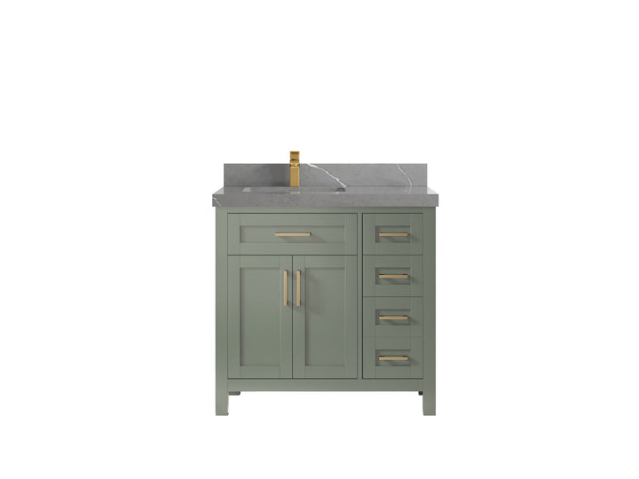 Cambridge 36 in. W x 22 in. D Left Offset Sink Bathroom Vanity - photo 39