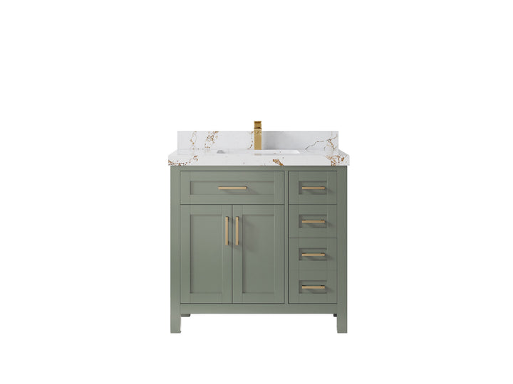 Cambridge 36 in. W x 22 in. D Single Center Sink Bathroom Vanity - photo 41