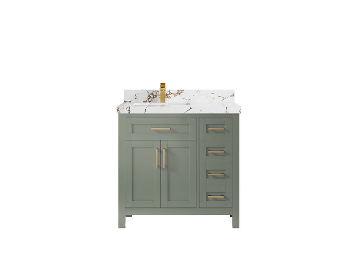 Cambridge 36 in. W x 22 in. D Left Offset Sink Bathroom Vanity - photo 41