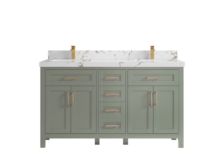 Cambridge 60 in. W x 22 in. D Double Sink Bathroom Vanity - photo 41