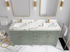 Cambridge 72 in. W x 22 in. D Double Sink Bathroom Vanity - photo 32