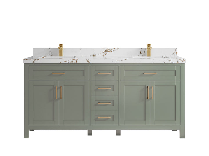 Cambridge 72 in. W x 22 in. D Double Sink Bathroom Vanity - photo 39