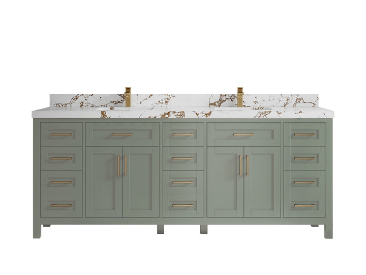 Cambridge 84 in. W x 22 in. D Double Sink Bathroom Vanity - photo 43