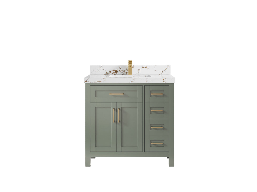Cambridge 36 in. W x 22 in. D Single Center Sink Bathroom Vanity