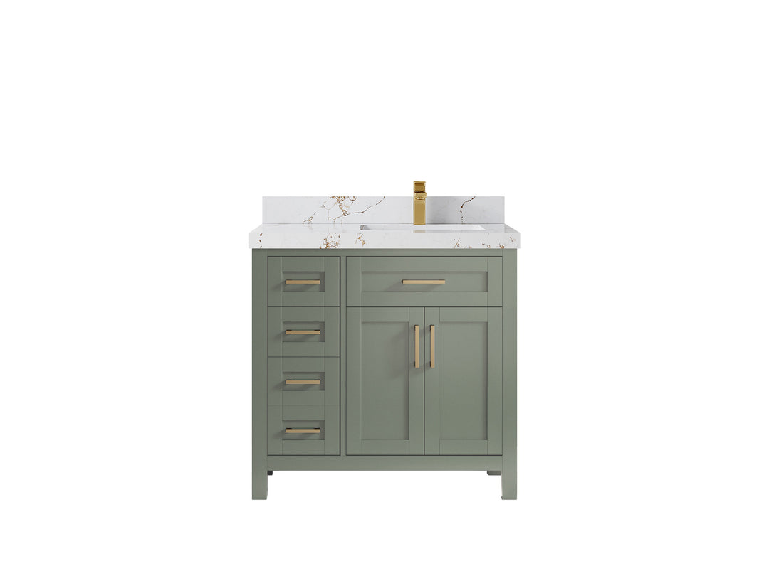 Cambridge 36 in. W x 22 in. D Right Offset Sink Bathroom Vanity