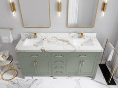 Cambridge 72 in. W x 22 in. D Double Sink Bathroom Vanity - photo 34