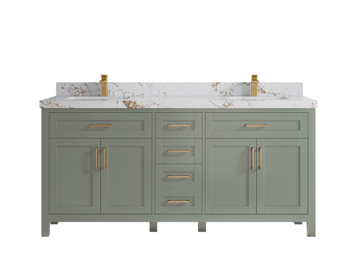 Cambridge 72 in. W x 22 in. D Double Sink Bathroom Vanity - photo 41