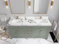 Cambridge 72 in. W x 22 in. D Double Sink Bathroom Vanity - photo 36