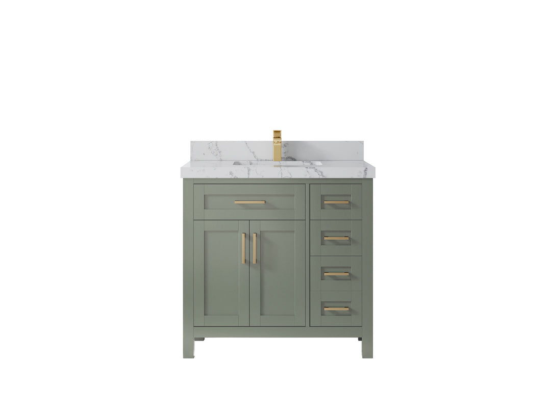 Cambridge 36 in. W x 22 in. D Single Center Sink Bathroom Vanity