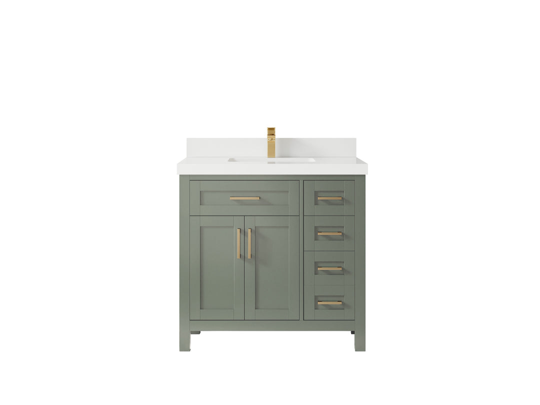 Cambridge 36 in. W x 22 in. D Single Center Sink Bathroom Vanity