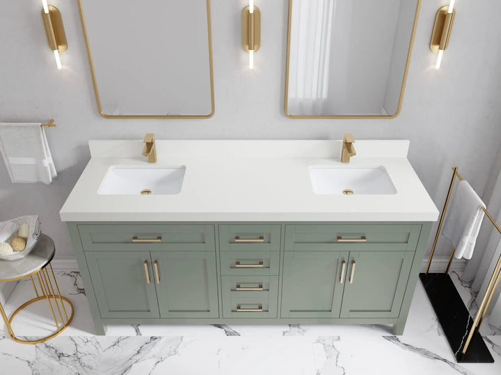 Cambridge 72 in. W x 22 in. D Double Sink Bathroom Vanity - photo 46