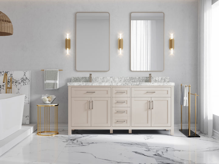 Cambridge 72 in. W x 22 in. D Double Sink Bathroom Vanity - photo 38
