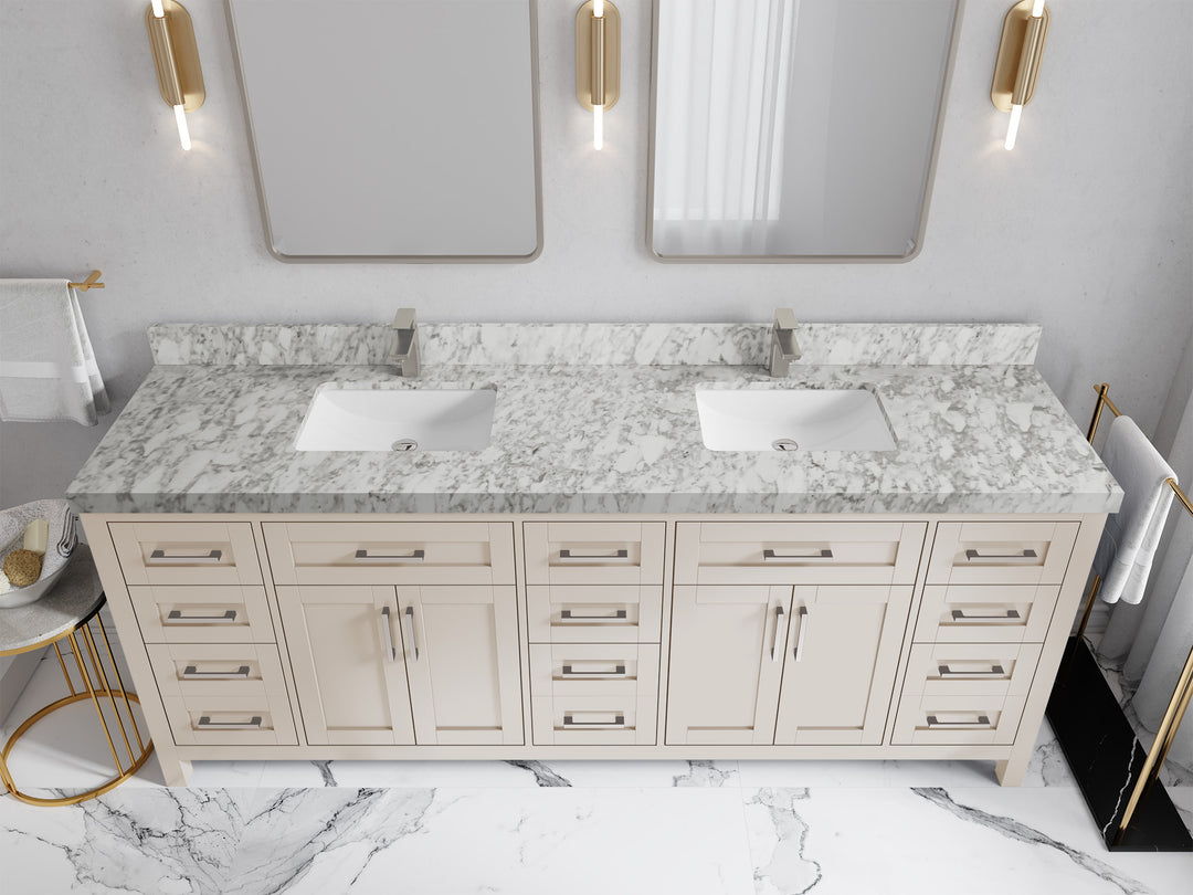 Cambridge 84 in. W x 22 in. D Double Sink Bathroom Vanity