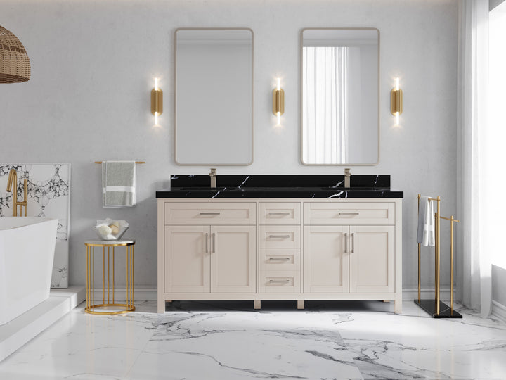 Cambridge 72 in. W x 22 in. D Double Sink Bathroom Vanity - photo 28
